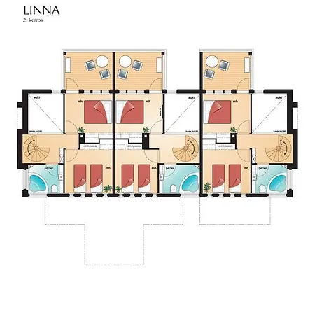 沃卡蒂阿特里城堡公寓 公寓 *